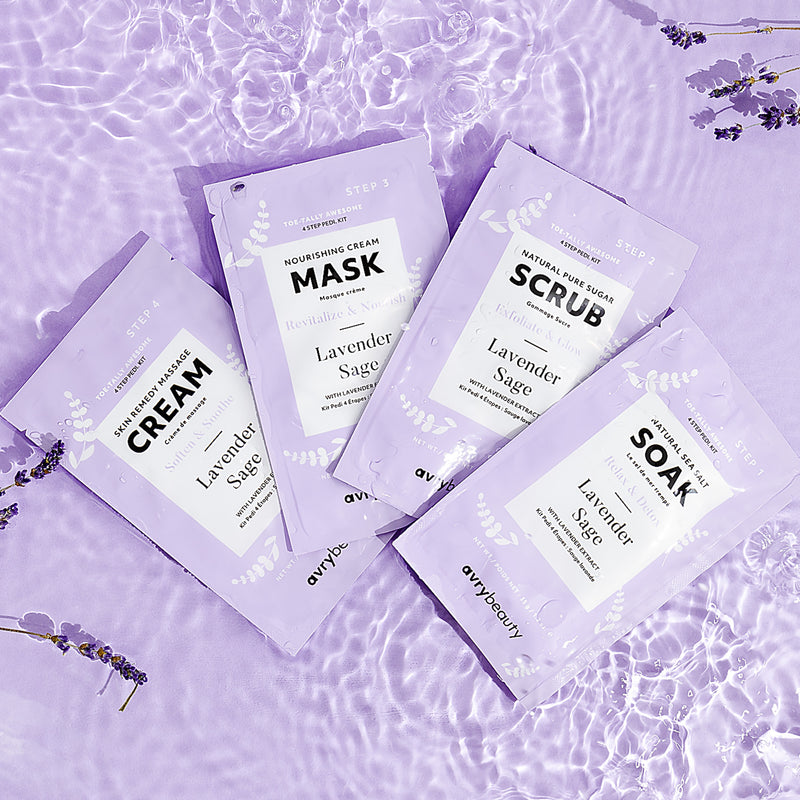 4 Step Pedi Kit - Lavender Sage