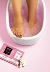 Feet soaking in Gel-Ohh! Jelly Spa Jasmine Bliss